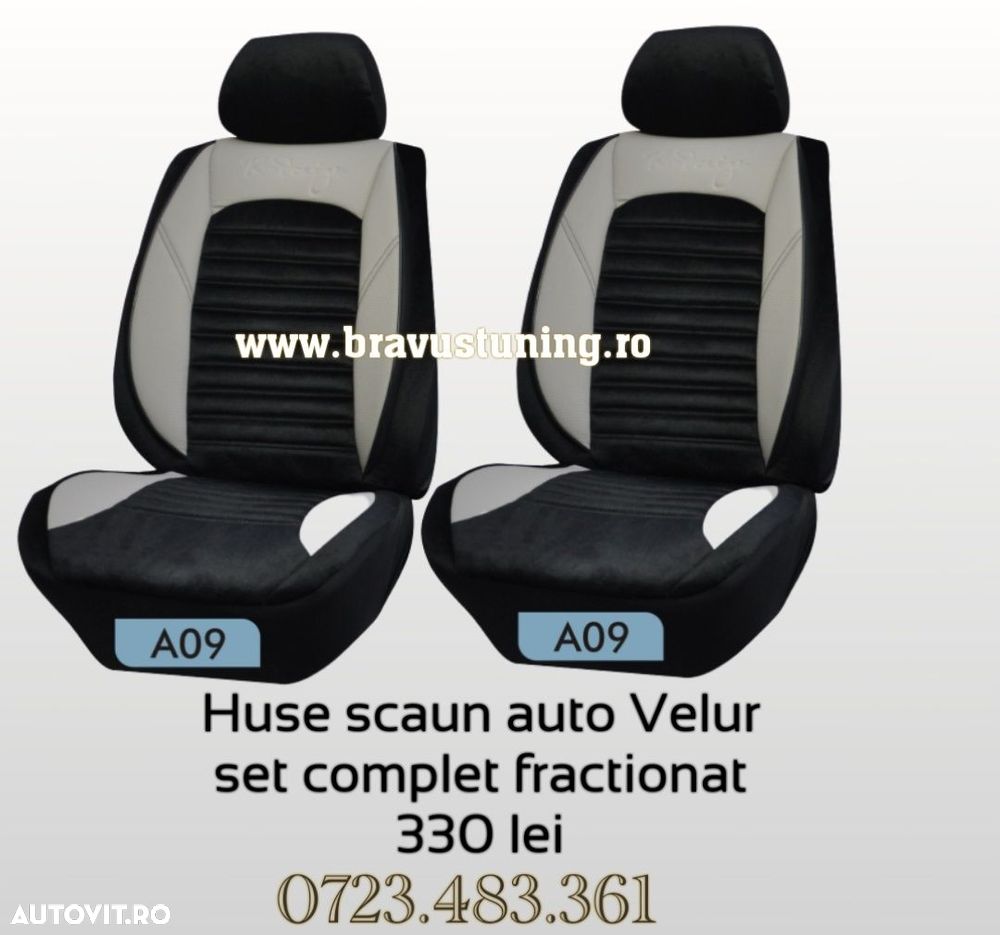 Huse scaun auto VELUR Audi,Bmw,Opel,Skoda,Passat,Logan - 6