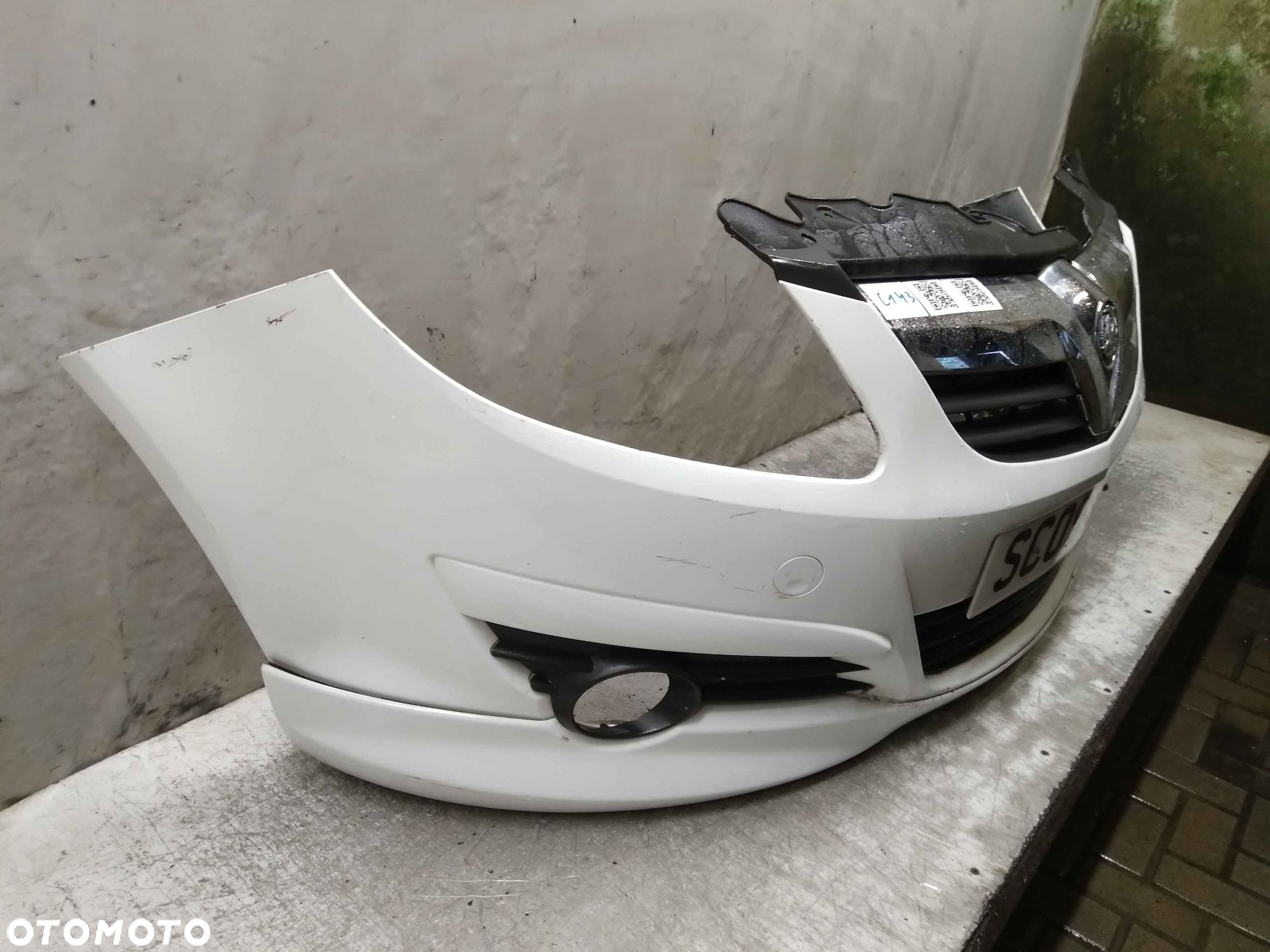 $ ZDERZAK PRZÓD PRZEDNI DO OPEL CORSA D Y474 Z40R BIAŁY DOKŁADKA TUNING !!! - 4
