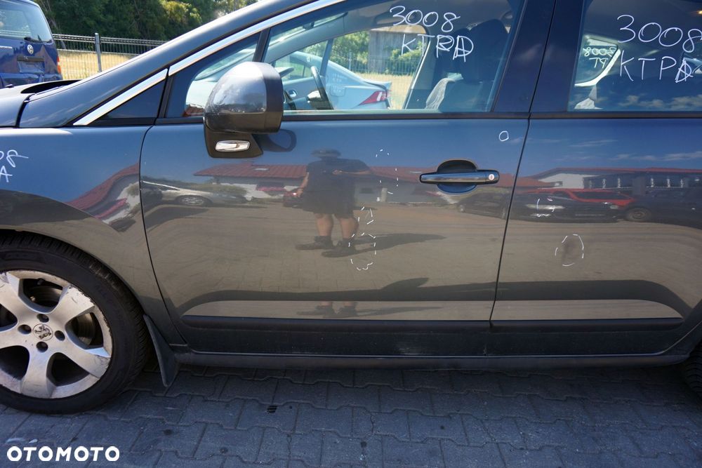 DRZWI PRZEDNIE LEWE 3008 I KTPD  SZARY PEUGEOT 2009-2013 - 3