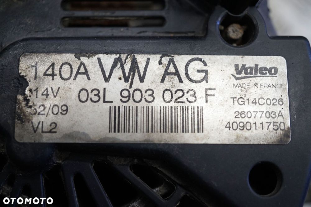 ALTERNATOR GOLF V 2.0 TDI 03L903023F 140A VOLKSWAGEN 2003-2009 - 5