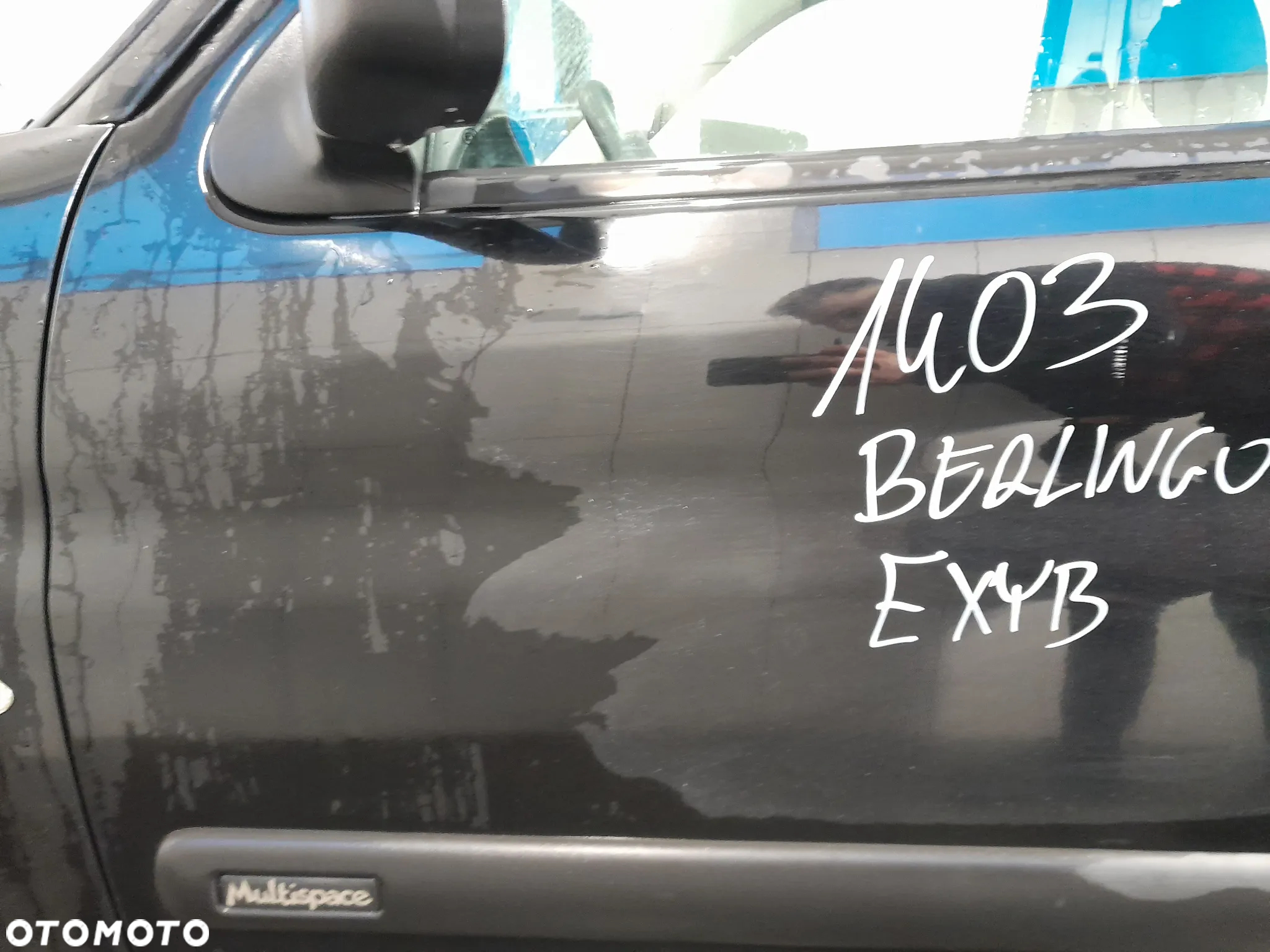 CITROEN BERLINGO I LIFT DRZWI LEWE PRZEDNIE LEWY PRZÓD KOLOR: EXYB - 2