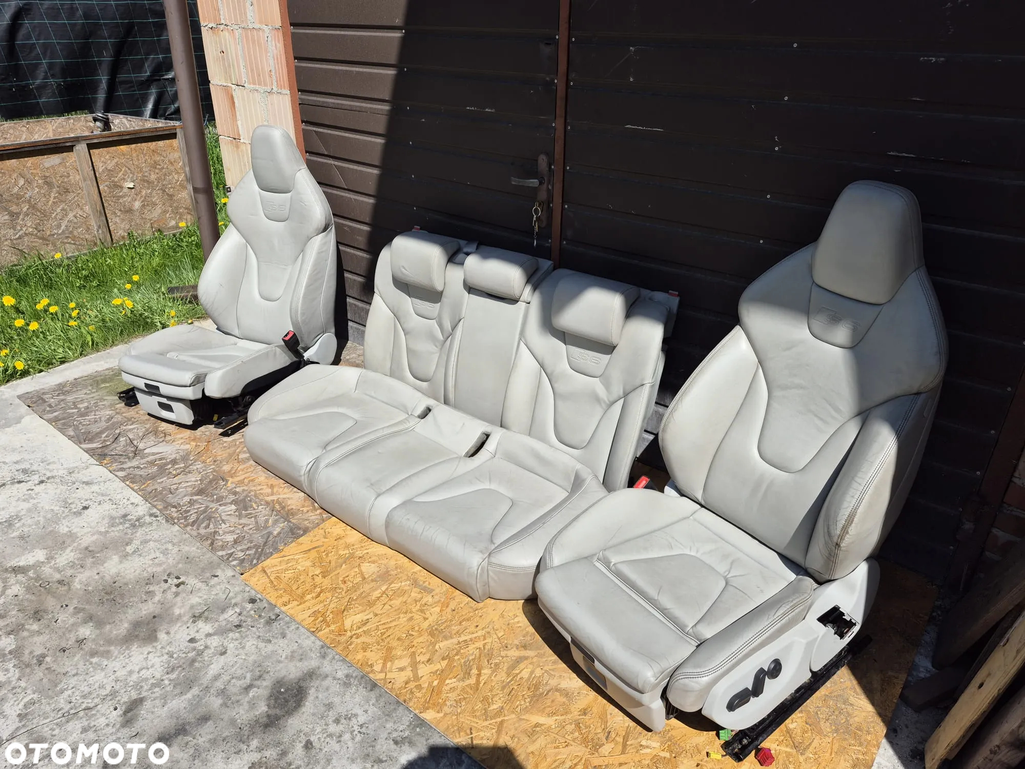 AUDI S6 C6 FOTELE PRZÓD KANAPA SKÓRA ELEKTRYKA GRZANE - 2