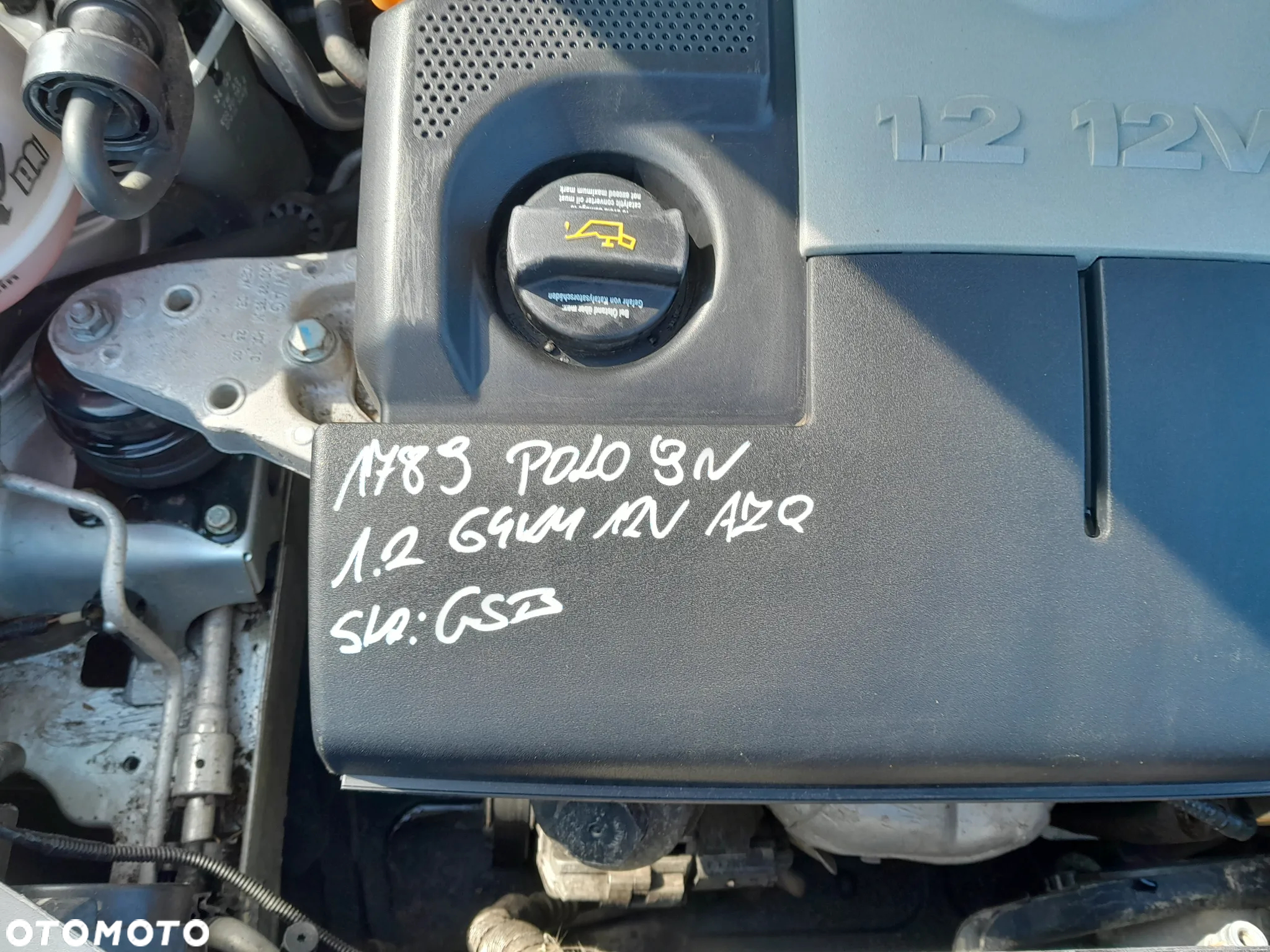 VW POLO 9N SILNIK 1.2 12V 64KM BENZYNA OZNACZENIE: AZQ - 2