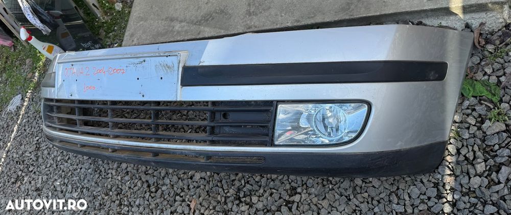 Bara fata SKODA OCTAVIA 2 an 2004-2007 cu halogene, grile si ornamente - 3