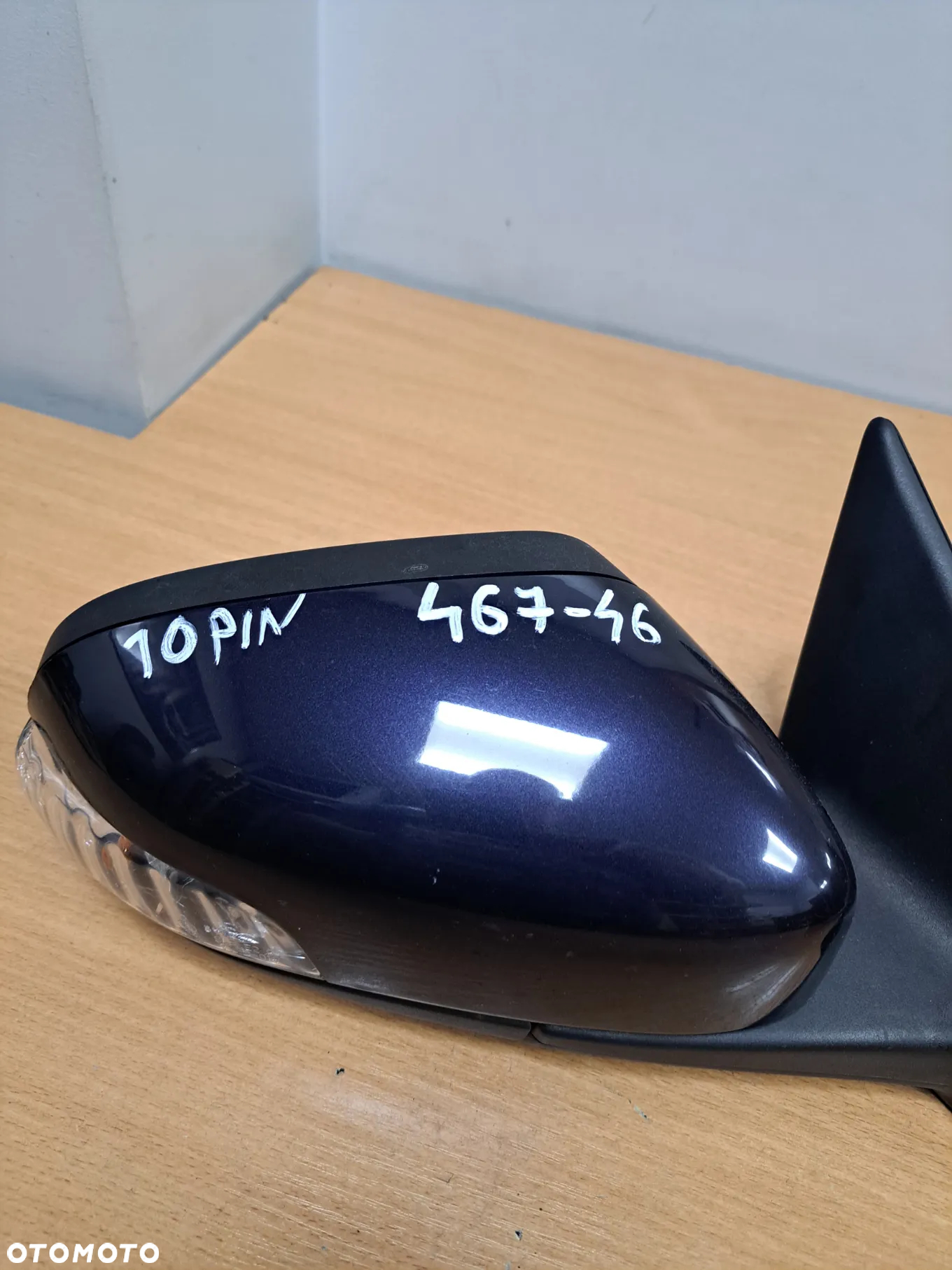 VOLVO S60 V70 LIFT 05- LUSTERKO PRAWE 10 PIN EUROPA 467-46 EL. Składane Podświetlane - 2