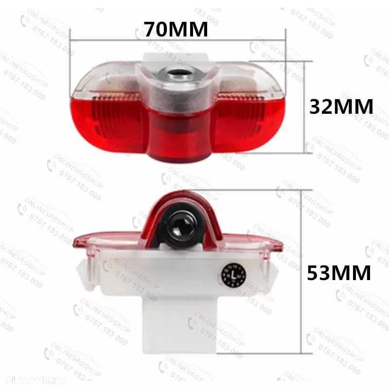 Set 2 lampi dedicate cu logo Volkswagen pentru portiere VW Golf 4,Bora - 2