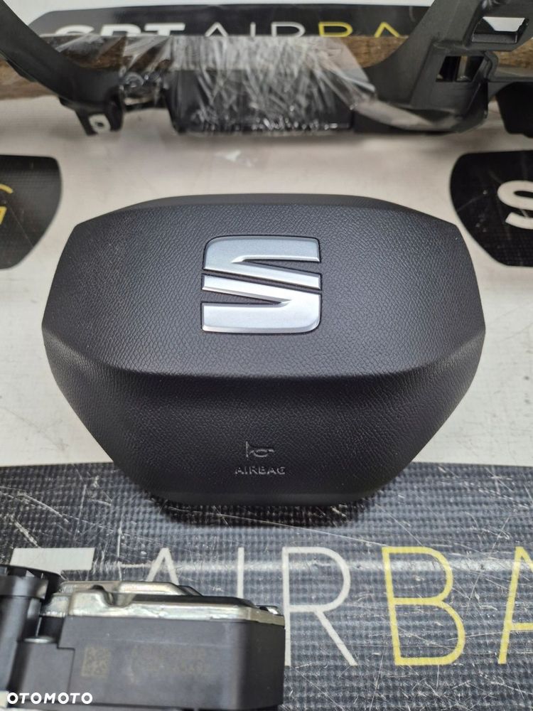 SEAT EL BORN DESKA ROZDZIELCZA KONSOLA KOKPIT PULPIT PODUSZKI AIRBAG AIR BAG PASY KIT SET - 8