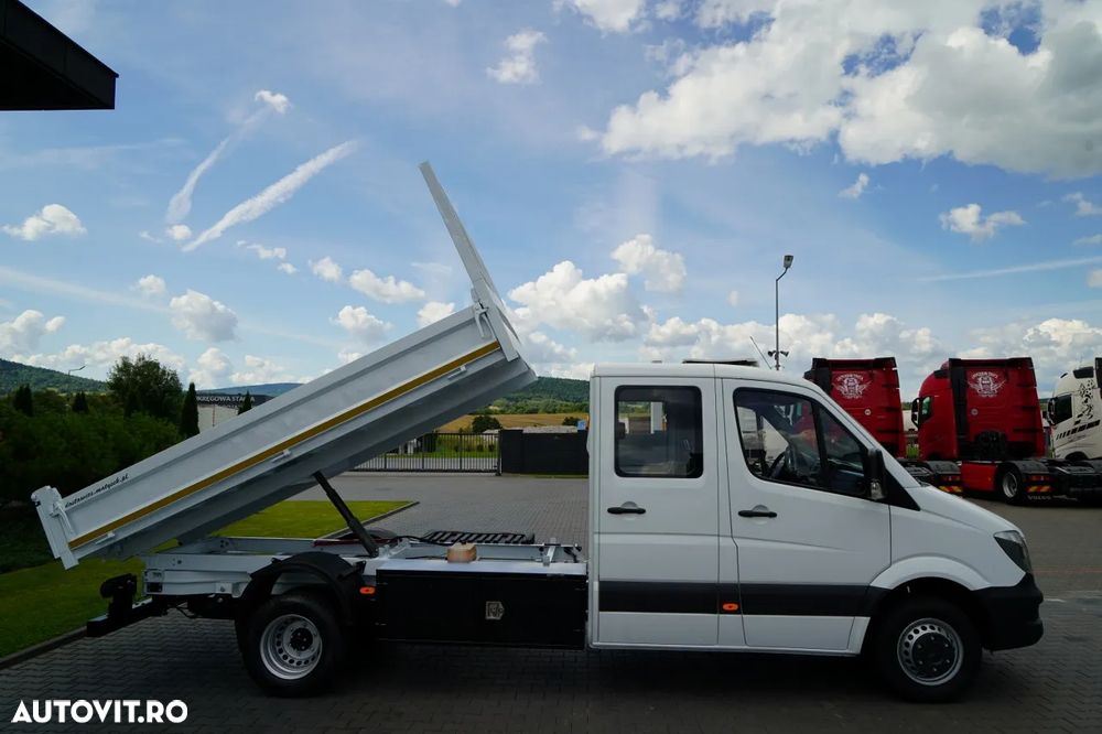 Mercedes-Benz SPRINTER 516 CDI / BASCULĂ DIN OȚEL - 3,5 M / CAMION BASCULĂ DIN OȚEL - 7 LOCURI / DOUĂ LOCURI / MANUALĂ / IMPORTATĂ - 7