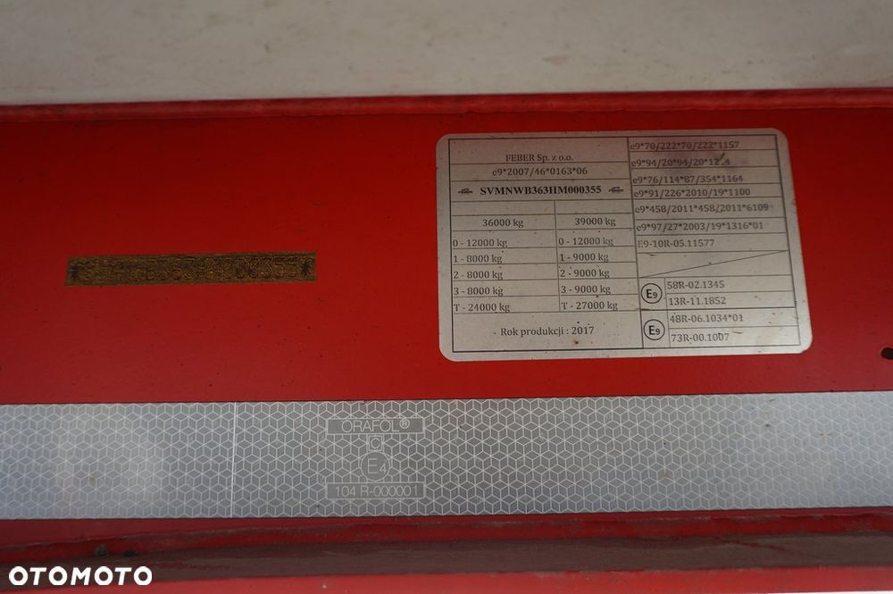 Feber Inter Cars WYWROTKA ALUMINIOWA 45m3 * 2017 * - 11