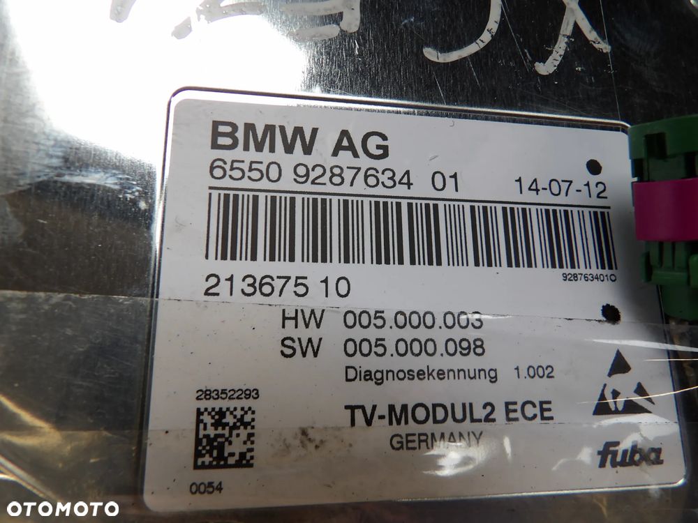 BMW - E71,X6 -  MODUŁ TV - MODUŁ KOMFORTU - EUROPA - 9287634 - 3