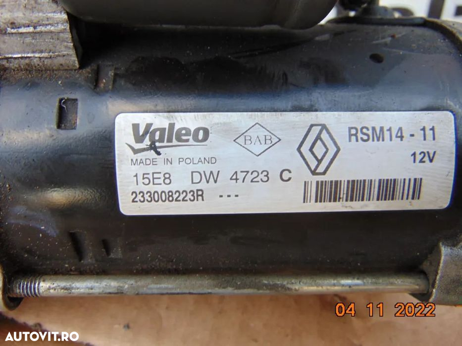 Electromotor Dacia duster 1.5 logan 2 mcv dokker lodgy sandero renault - 5