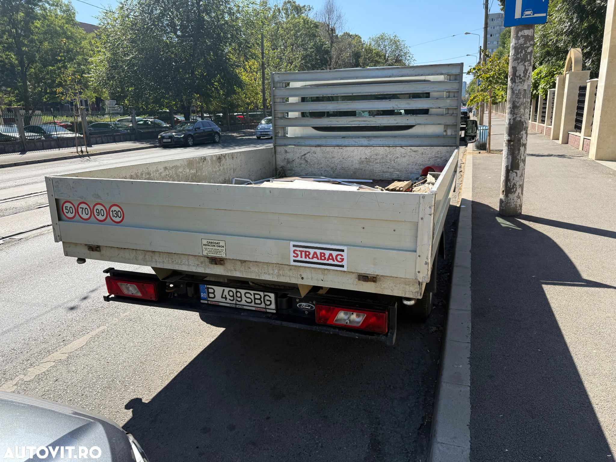 Ford Transit 2017 2.2tdi Punte Dubla 7 locuri  Bena Aluminiu TVA Camioneta Dokka 7 locuri Carosata Pick-Up Unic Proprietar de noua Reprezentanța Ford Carte Service Istoric Complet km reali Clima AC Nu Mercedes Sprinter VW crafter Boxer Peugeot - 7