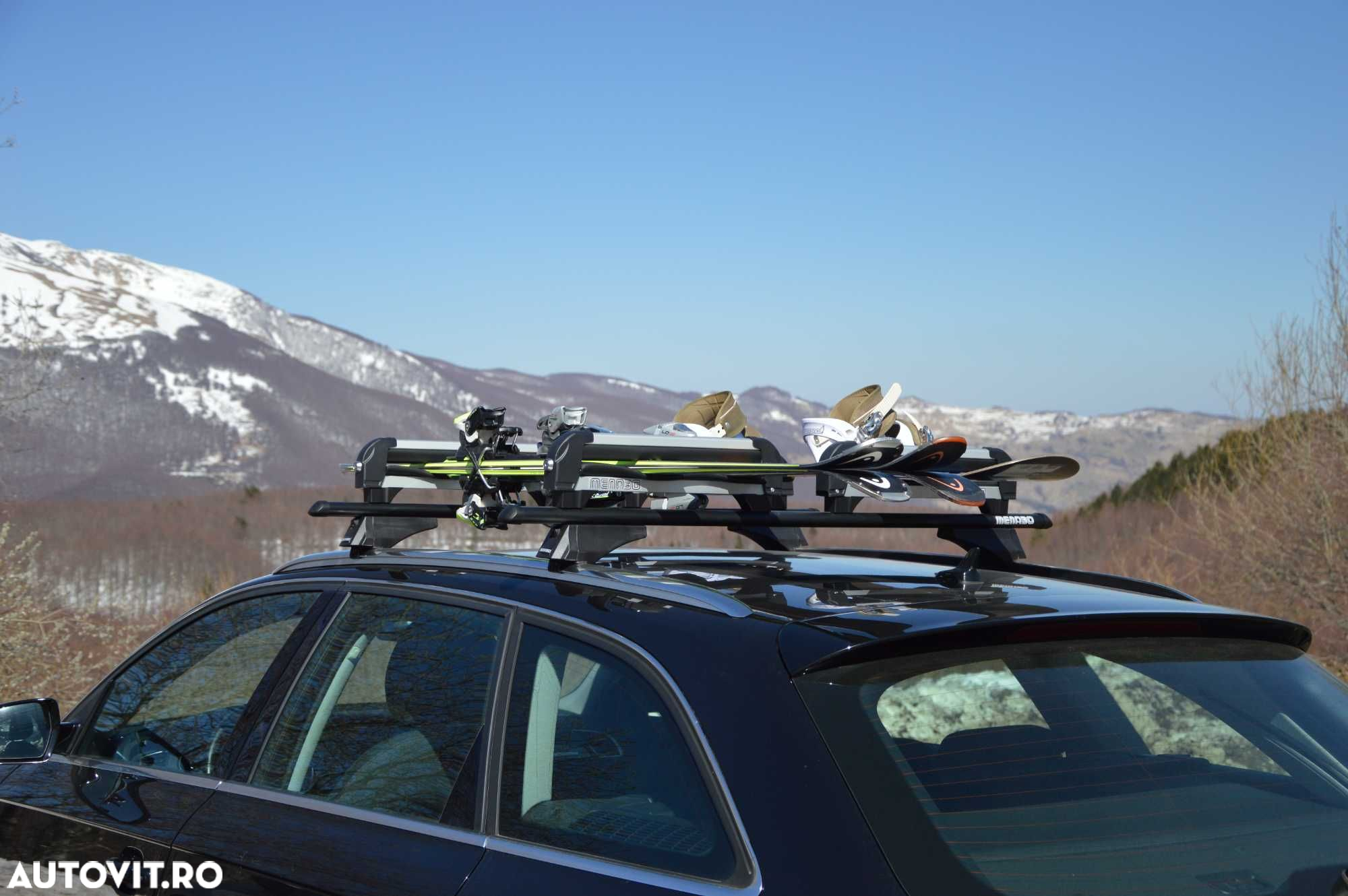 Suport ski/snowboard Menabo Iceberg 4 pe bare transversale, 4 perechi - 4