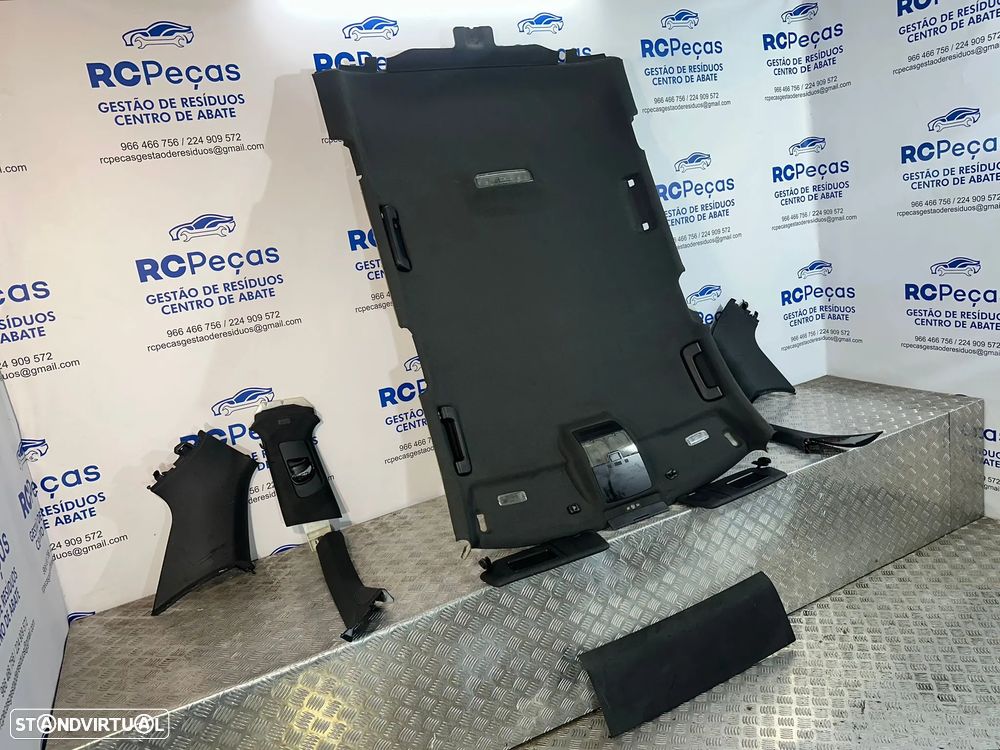 .Conjunto Interior Tecto Cúpula Preto Original Audi A3 8P Sline 5 Portas 2003 - 2013 - 2
