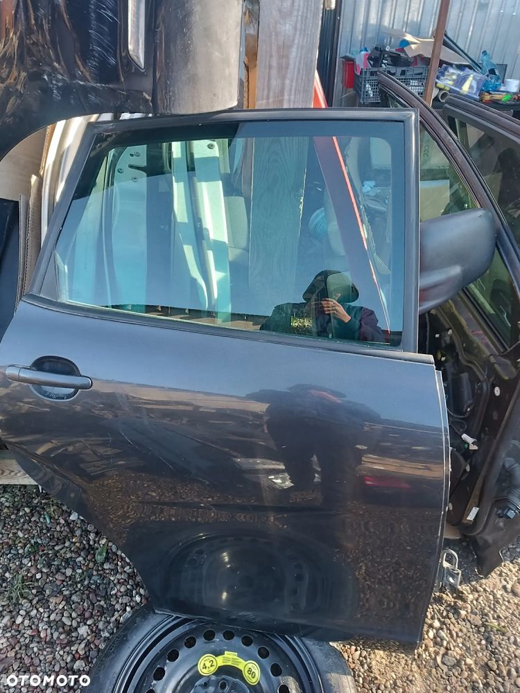 SEAT ALTEA 2005R DRZWI TYŁ TYLNE PRAWE CZARNE KOMPLETNE - 1