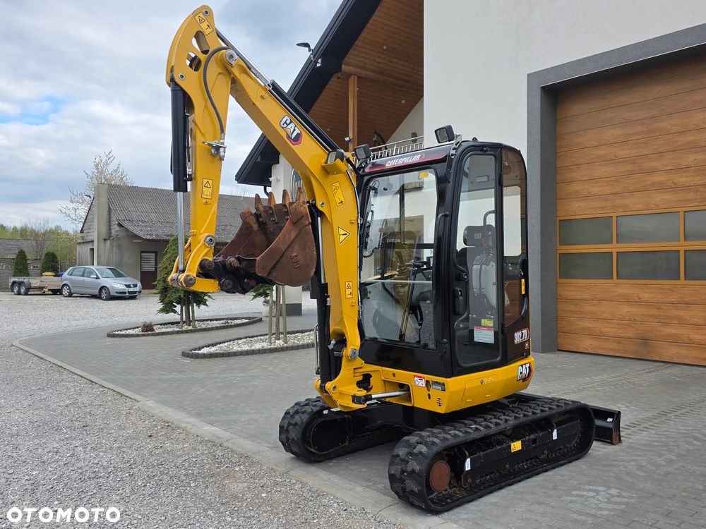 Caterpillar CAT 302.7 D CR mini koparka szybkozłącze 3 łyżki piękna serwisowana 1 wł JCB sprowadzona - 37