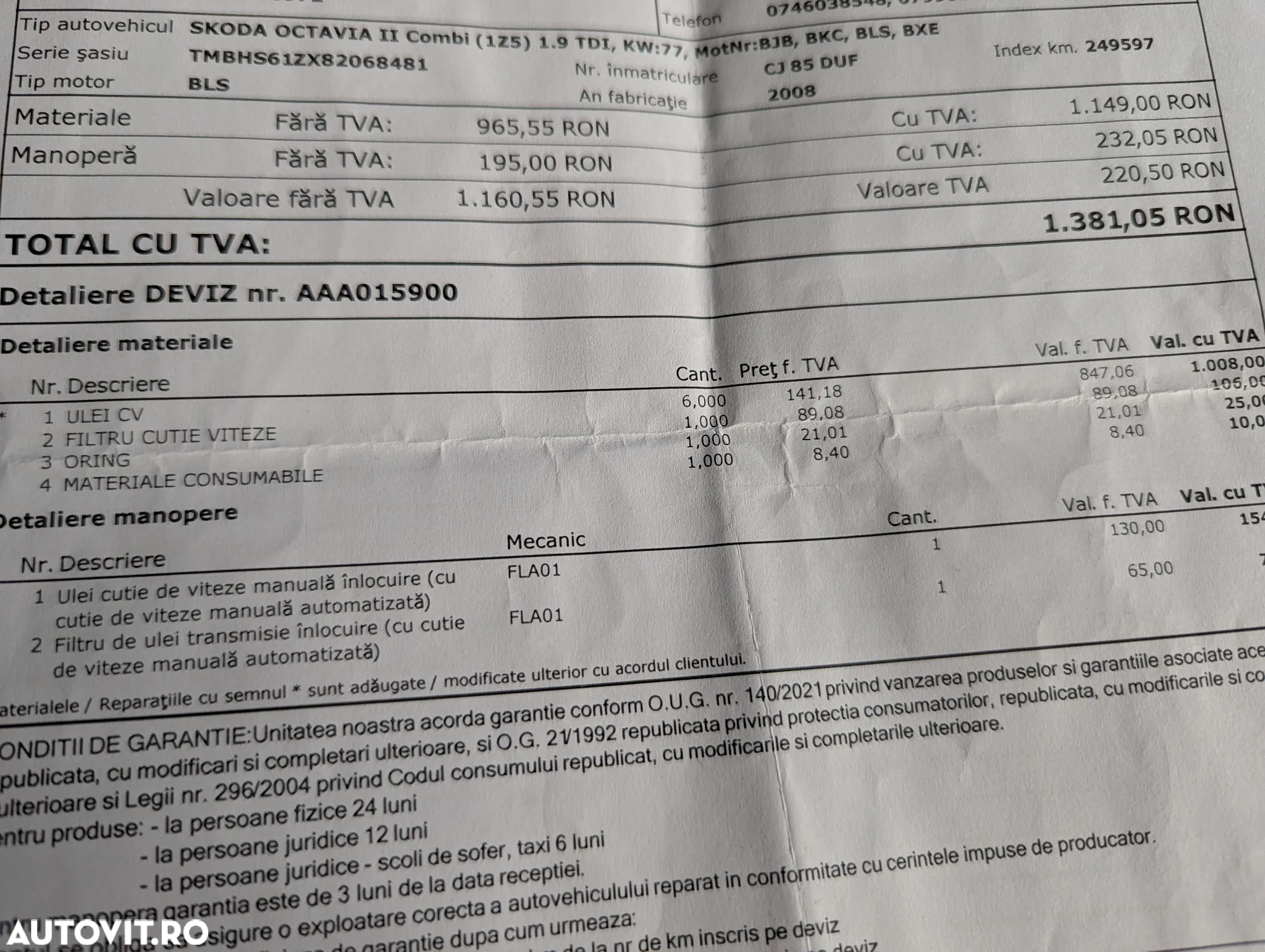 Skoda Octavia Combi 1.9 TDI DPF DSG Ambiente - 17