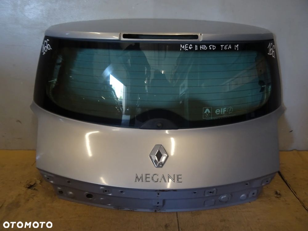 KLAPA TYŁ TYLNA SZYBA BAGAŻNIKA RENAULT MEGANE II HB 5D LAK:TEA19 NR166 - 2