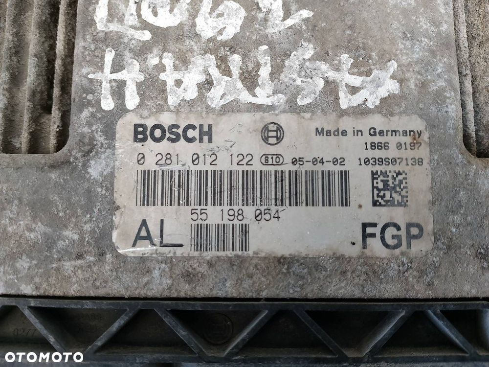 KOMPUTER, STEROWNIK OPEL ASTRA H 55198054AL   0281012122 1.9 CDTI - 6