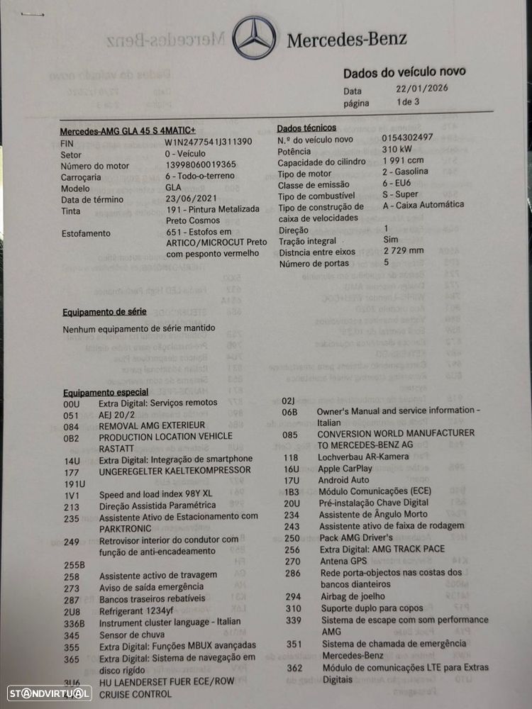 Mercedes-Benz GLA 45 AMG S 4Matic+ Speedshift DCT 8G - 55