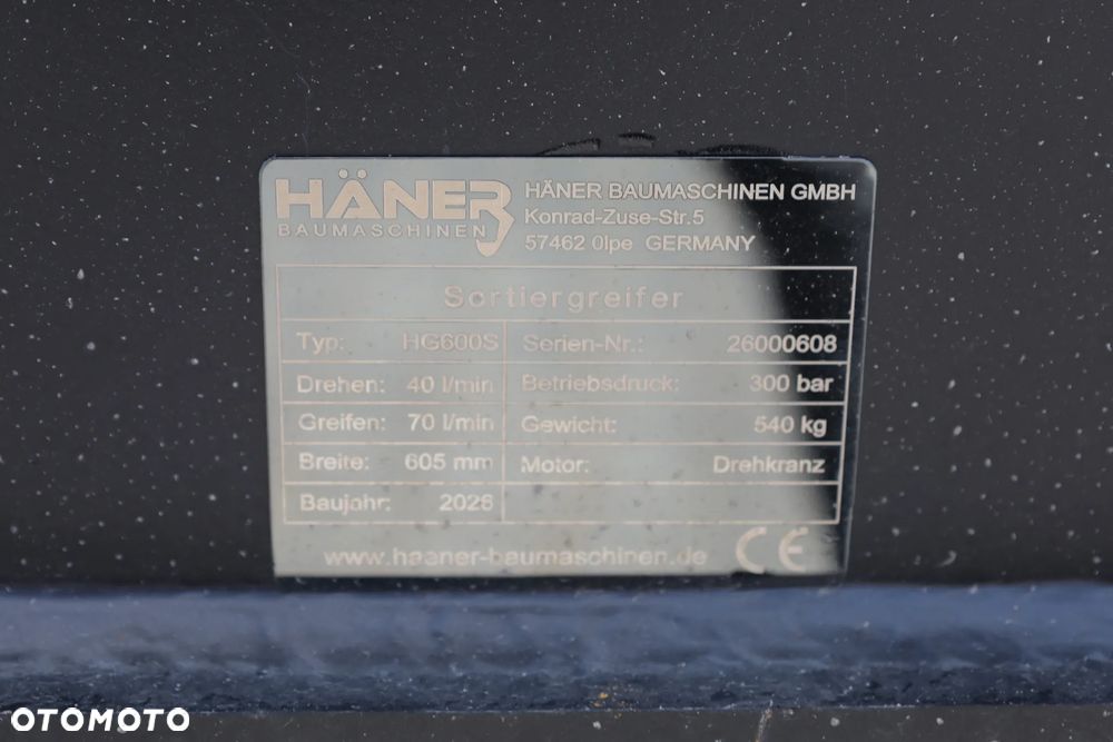Chwytak obrotowy Haner HG600S - 14