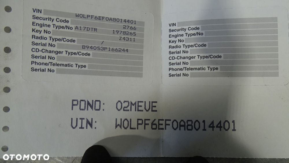 RADIO OPEL ASTRA J 1.7CDTI 13334053 - 10