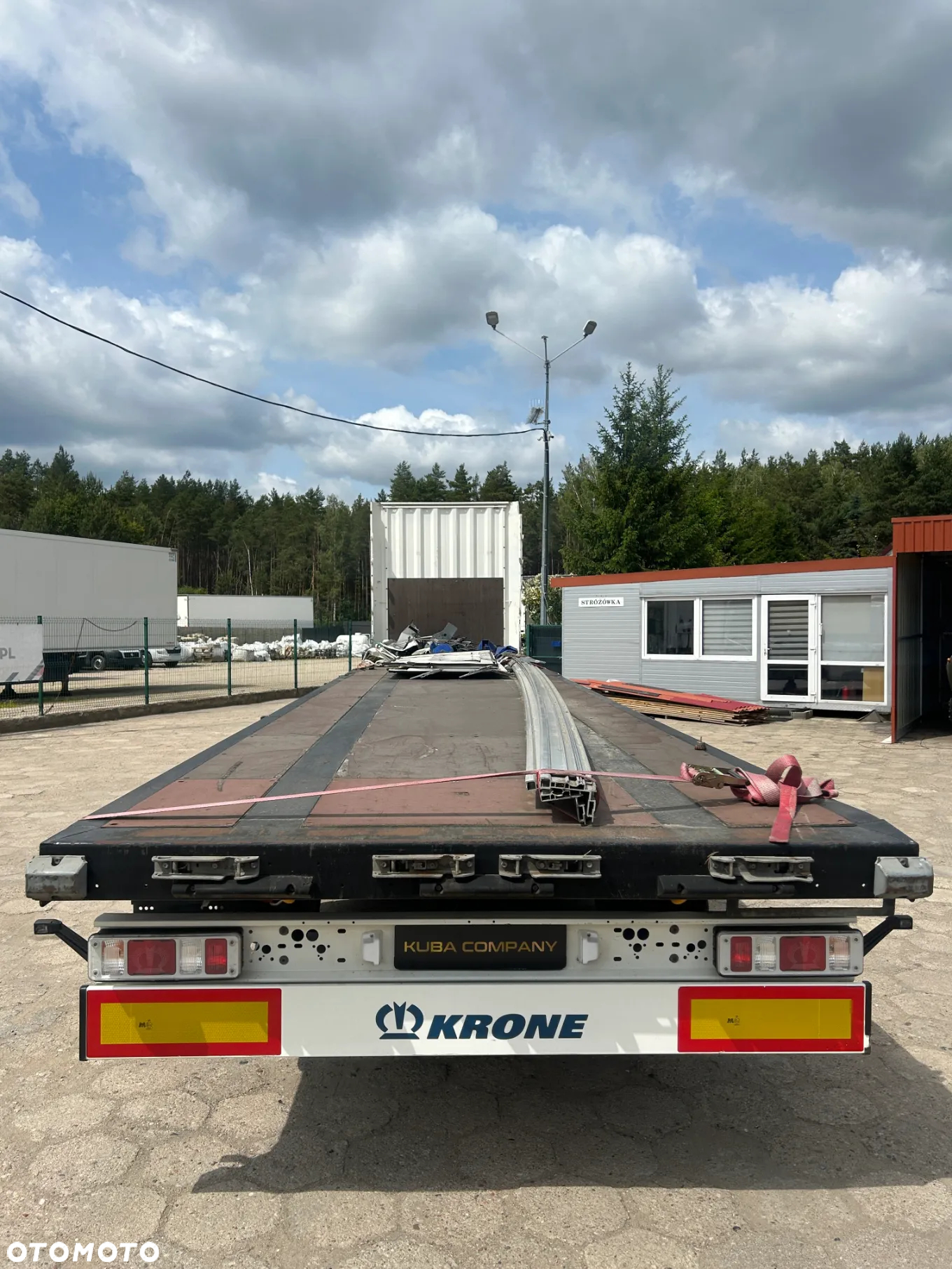 Krone SD FIRANKA / PLATFORMA / USZKODZONA ZABUDOWA / 2019 ROK !! - 5