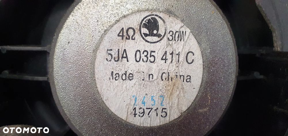 Głośnik drzwi prawy lewy tył Skoda Rapid 5JA035411C - 7