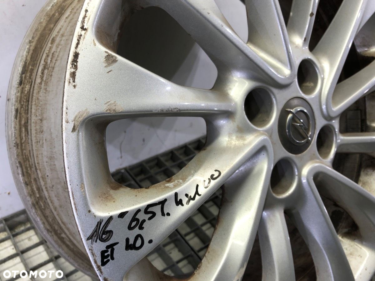 FELGA ALUMINIOWA 16 6.5J 4X100 ET40 ŚRODEK CENTR. 56.1 OPEL   13399305 - 3