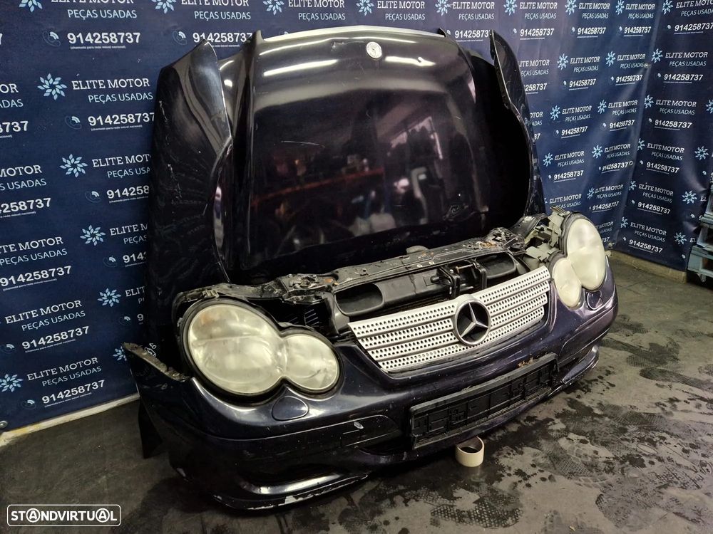 Frente completa usada MERCEDES CLASS C W203 SPORT COUPE 220 CDI capot parachoques oticas guarda lamas radiador - 2