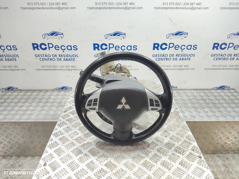 Volante Airbag Pele Comandos Multifunções Mitsubishi ASX I 1 Mk1 Fase 1 2010 a 2013 - 2