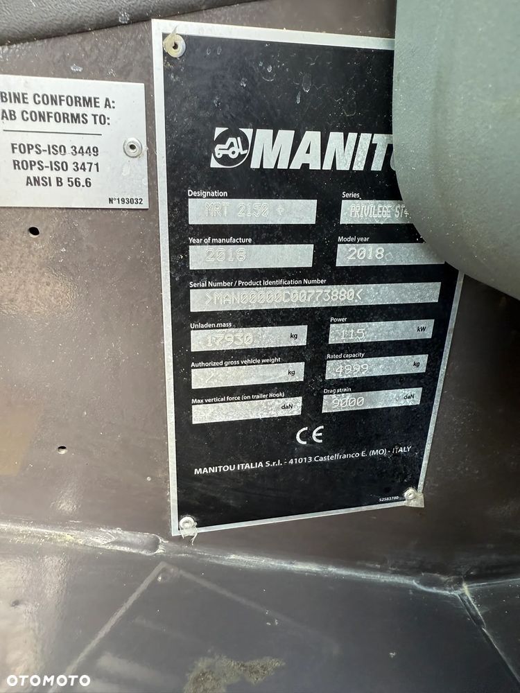 Manitou MRT 2150 Privilege + - 14