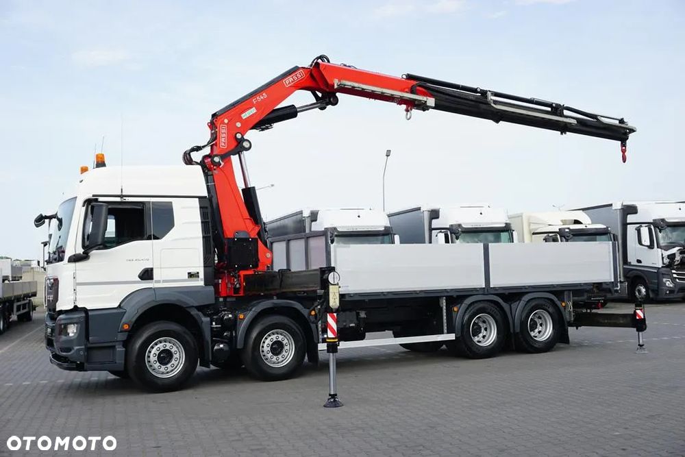 MAN TGS / 35.470 / E 6 / SKRZYNIOWY + HDS / FASSI F 545 / ŁAD. 13 105 KG / PILOT - 4