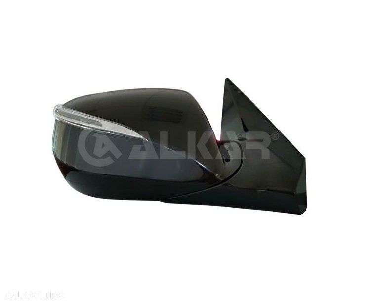 Oglinda exterioara Hyundai SANTA FE (DM), 05.2012-2016, stanga/dreapta, reglare electrica; carcasa neagra; incalzit; sticla convexa; geam cromat; rabatabil; 12 gauri / 10 pini; cu semnalizare; cu foot lamp - 1