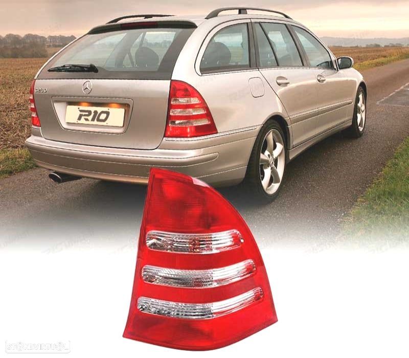 FAROLIN DIREITO PARA MERCEDES CLASSE C W203 ESTATE 00-07 BRANCO VERMELHO - 1