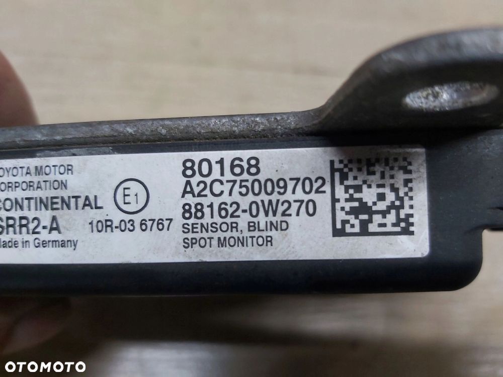 Toyota Prius IV 1,8 xw50 czujnik martwego pola asystent ruchu 88162-0W270 - 4