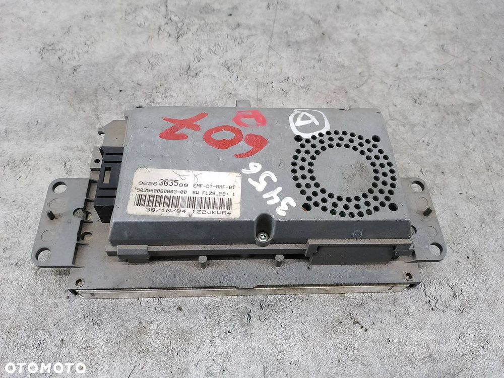 WYŚWIETLACZ RADIA PEUGEOT 607 9656303580 - 3