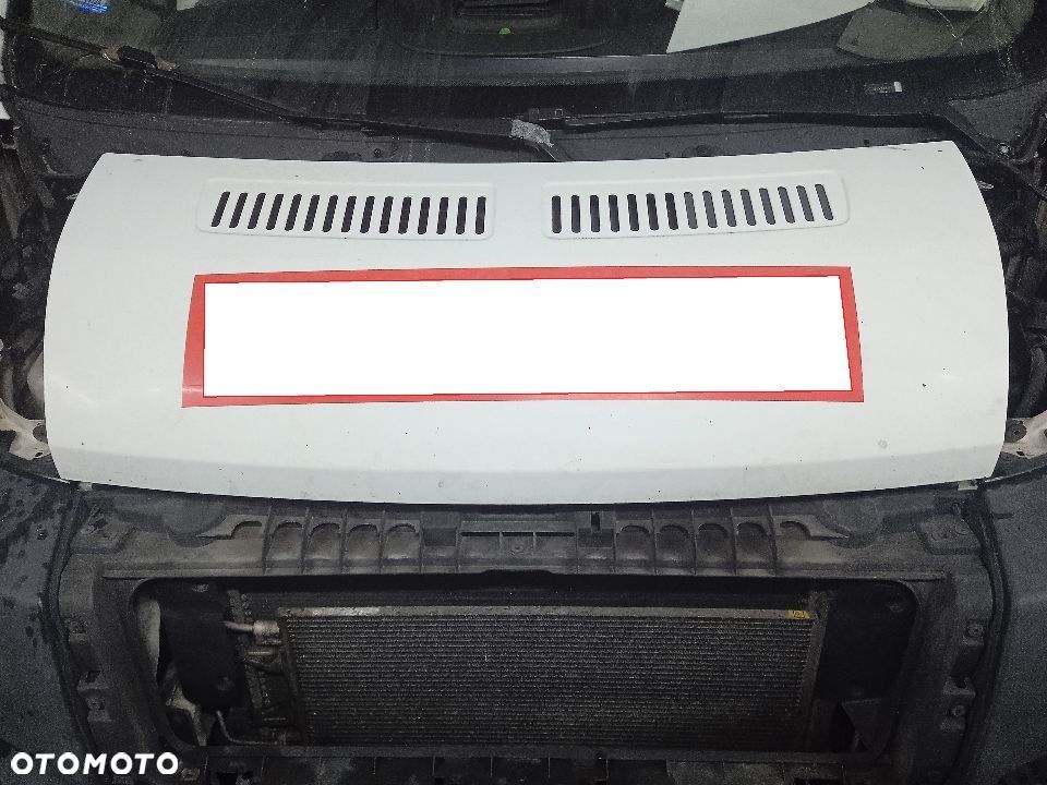 Fiat Ducato Peugeot Boxer Citroen Jumper 2006-14 maska biała pokrywa silnika - 1