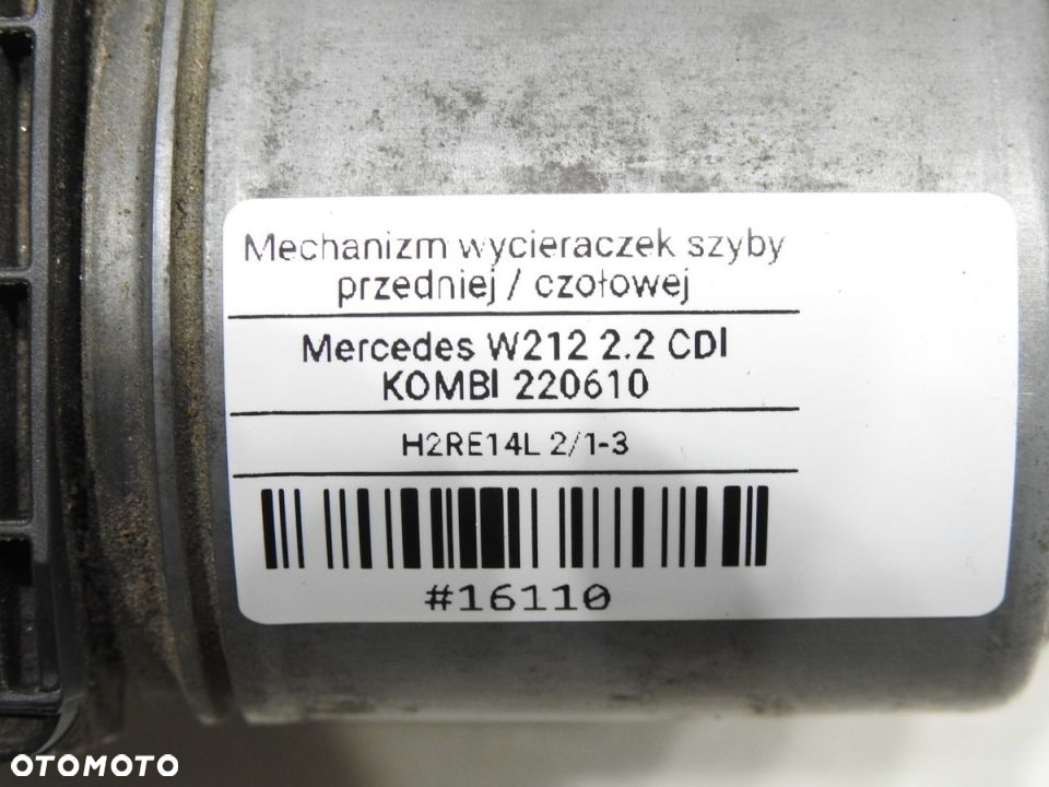 MECHANIZM WYCIERACZEK PRZEDNICH MERCEDES W212 - 11