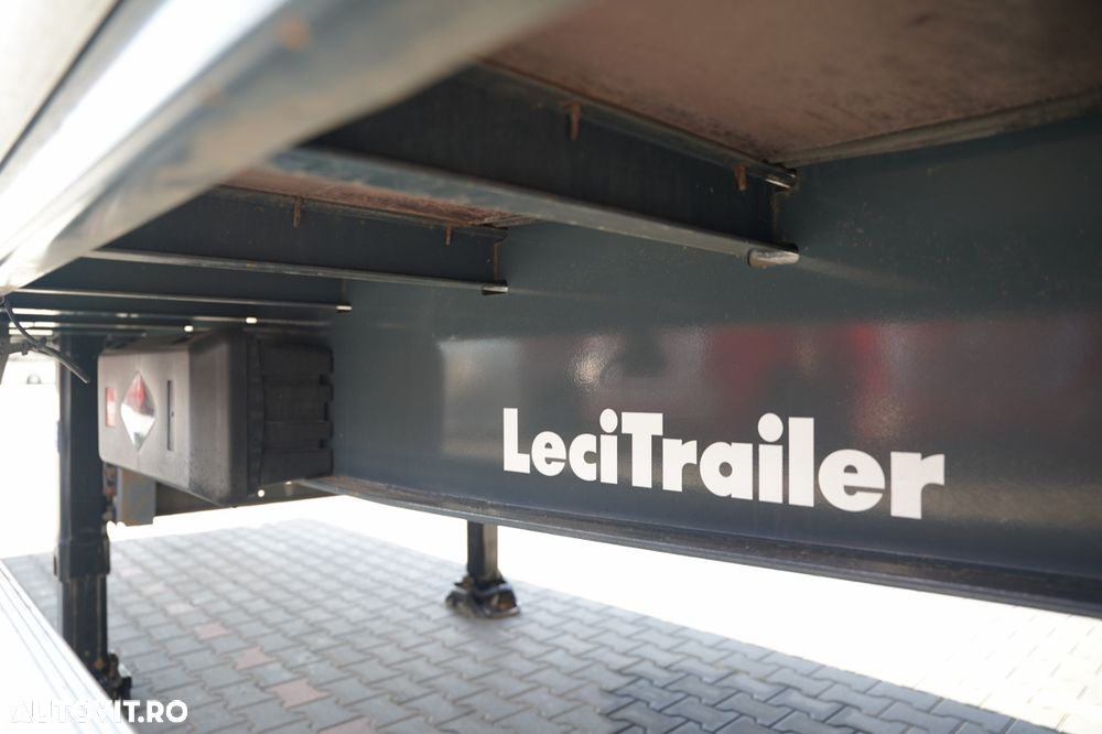 LeciTrailer CONTAINER / ELEVATOR PALFINGER 2.500 KG / AXĂ RIDICATĂ / OBLOANĂ RULANTĂ - 22