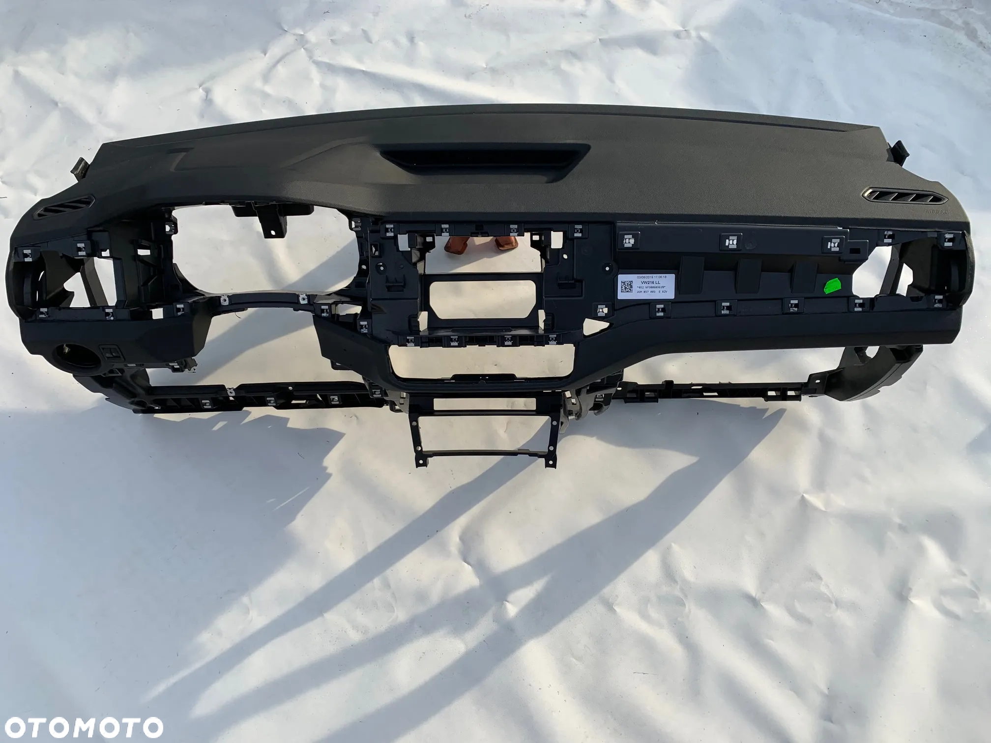 VW T-CROSS DESKA KONSOLA KOKPIT PULPIT PÓŁKA PARAPET AIRBAG PODUSZKI POWIETRZNE KIEROWCY PASAŻERA PASY PAS AIR BAG okazja sprawdź Raz !!! - 3