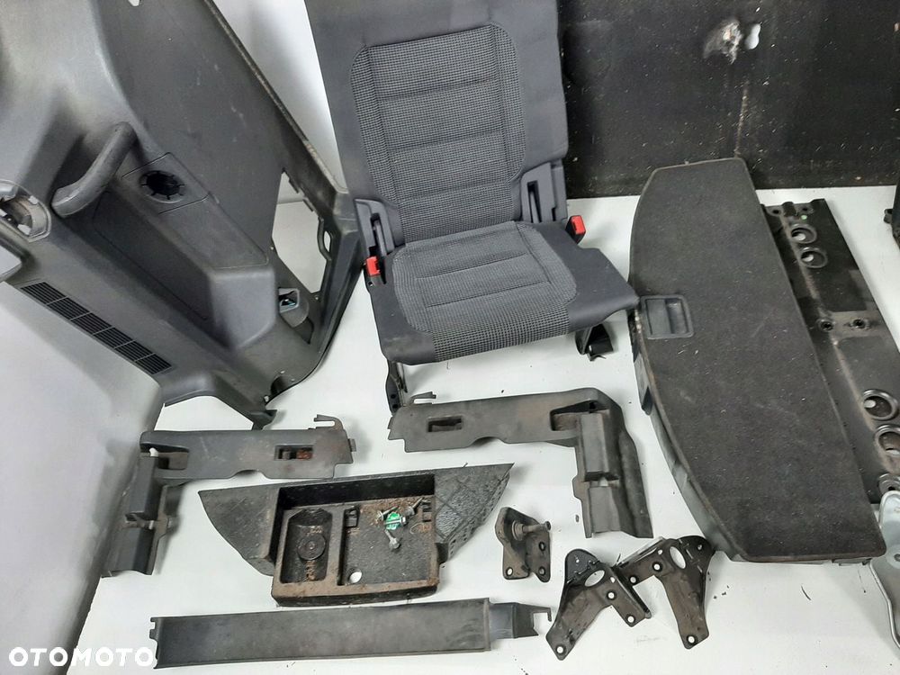 VW TOURAN 05R FOTELE TYL 3 RZAD 1T0885866 1T0885865  PASY BOCZKI PODLOGA - 3