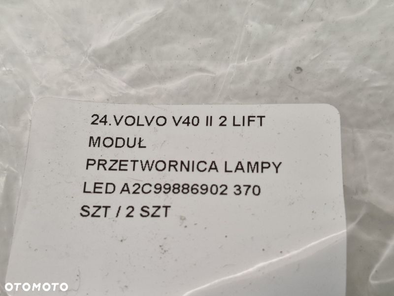 VOLVO V40 2 II LIFT MODUŁ PRZETWORNICA LAMPY REFLEKTORA LED A2C99886902 - 6
