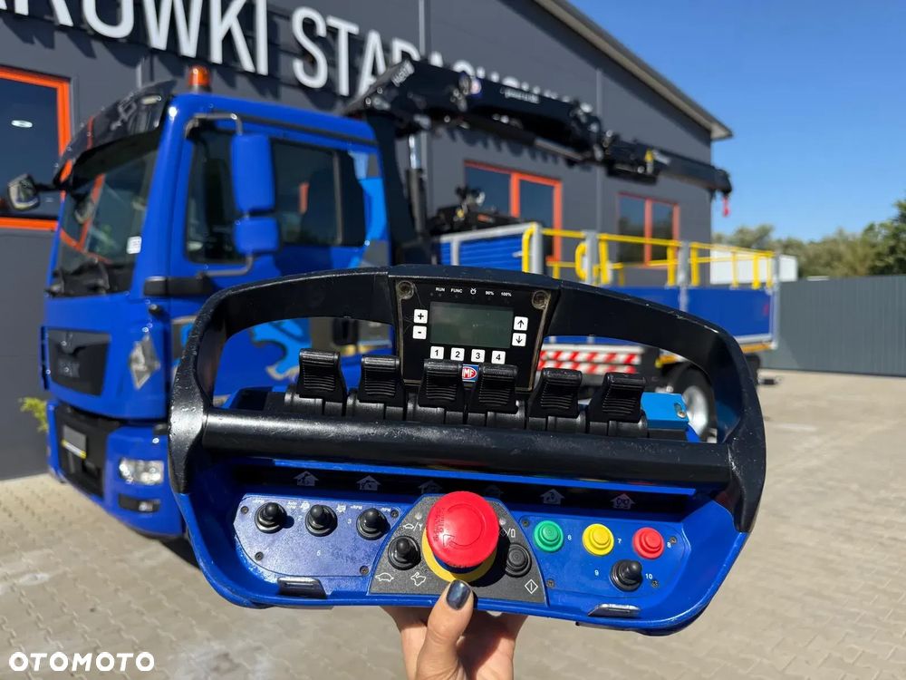 MAN TGM 15.250 skrzynia z żurawiem // E6 // Klimatyzacja / HMF 1420 K1 HDS dzwig kran crane budowlanka - 17