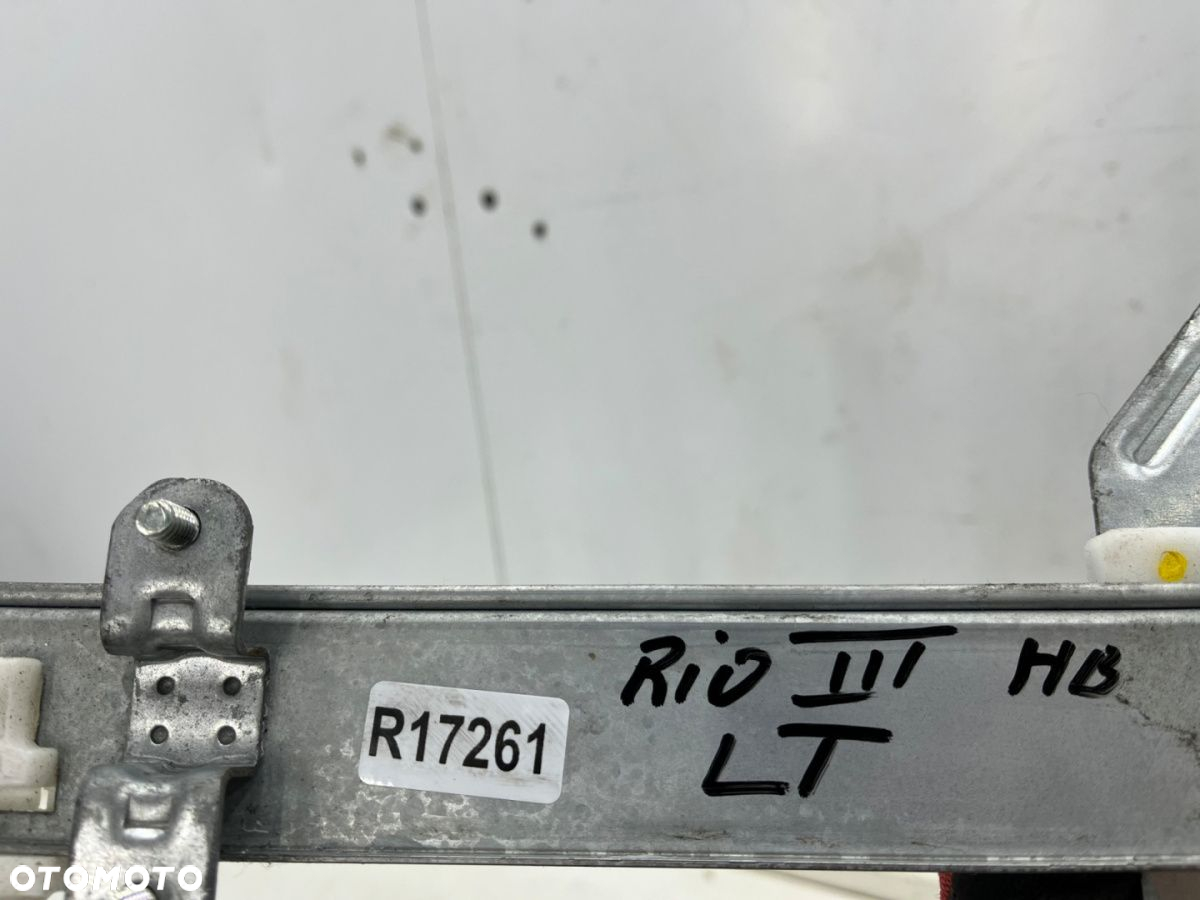 Podnośnik szyb Kia Rio III 11-17r. HB 5Drzwi lewy tylny mechanizm podnoszenia szyb manualny na korbę - 4
