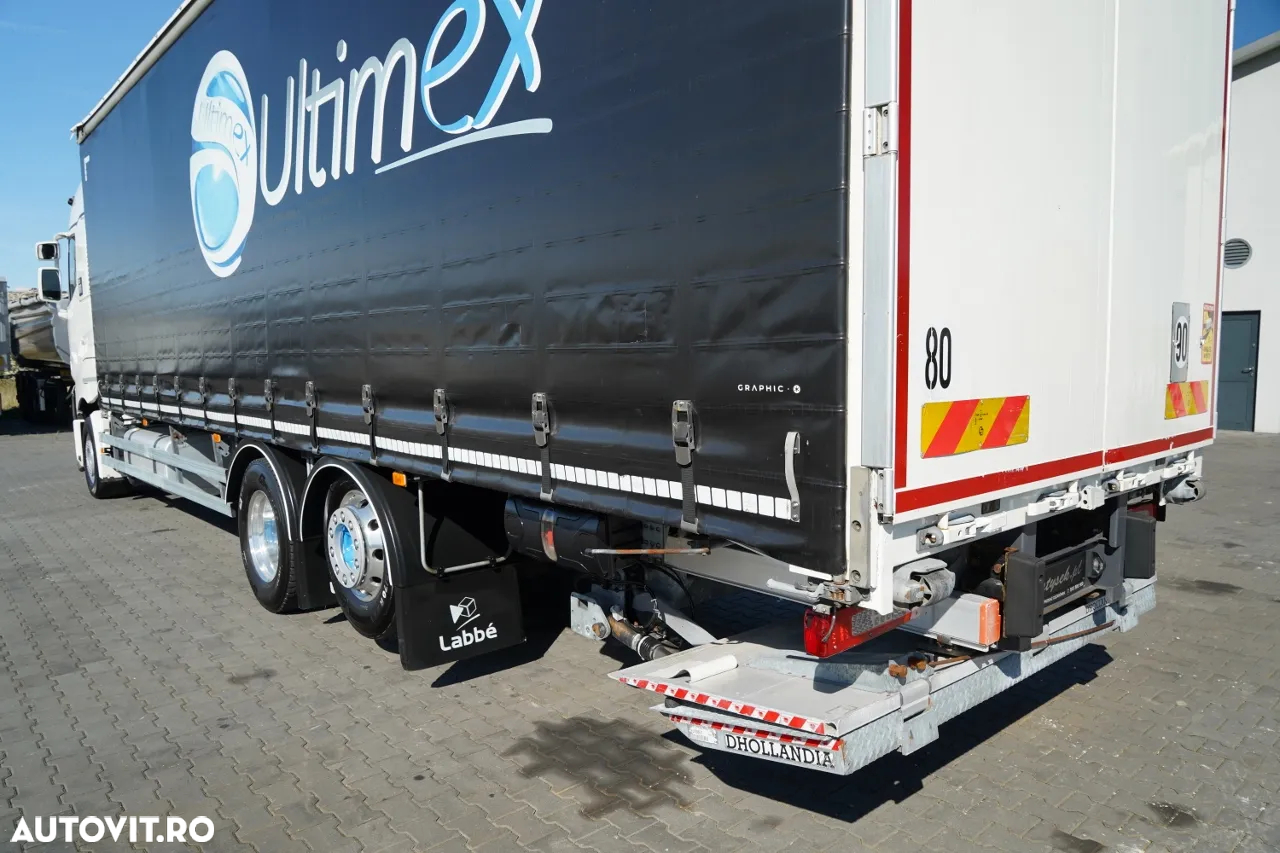 Renault T 440 / 6X2 / SOLO / CORTINĂ 9.5 M / I-PARK COOL / RIDICABIL / JANTE DIN ALIAJ / PUNȚĂ RIDICABILĂ - 11