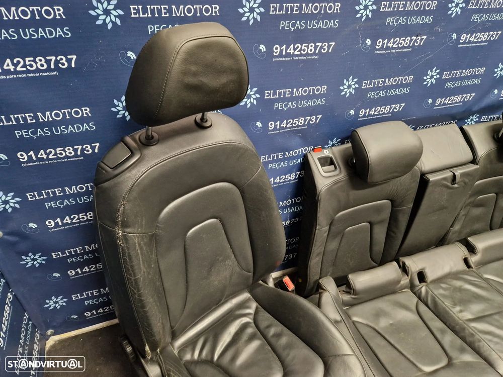 Jogo de bancos usados AUDI A5 8T COUPE PELE PRETOS - 6