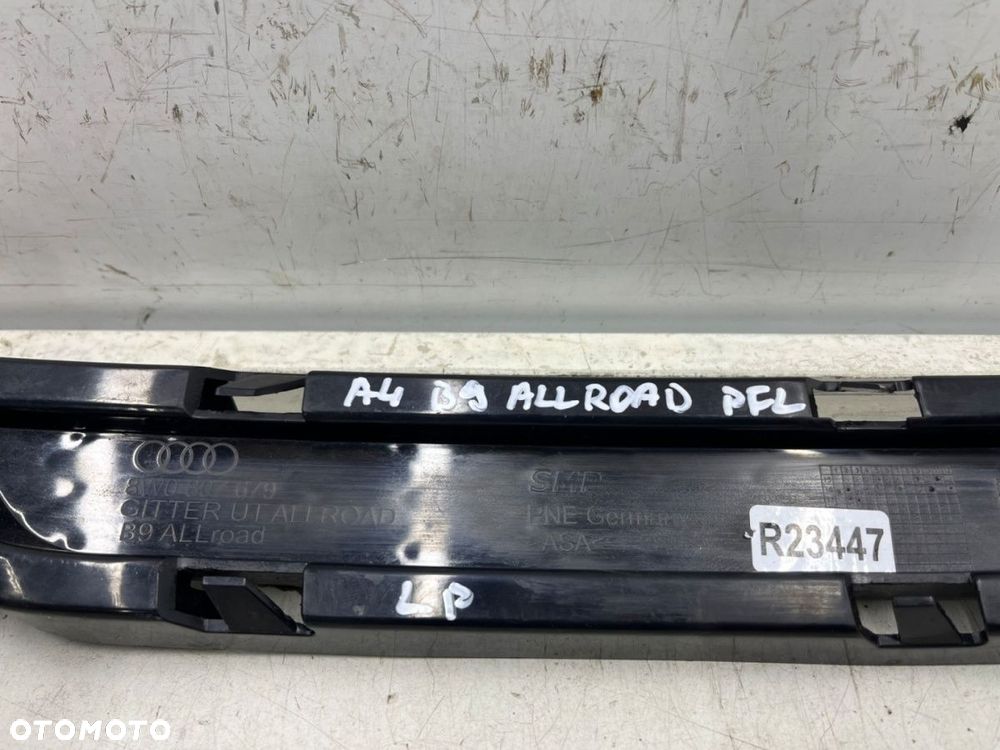 Atrapa Audi A4 B9 Allroad 15-19r. Przedlift dolna lewa kratka przednia maskownica grill 8W0807679 - 3