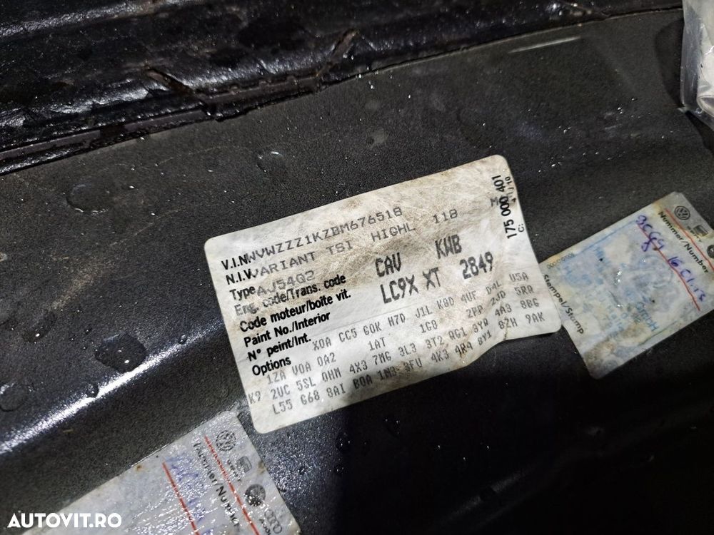 Usa usi dreapta stanga  VW Golf 6 break culoare negru LC9X sau L041 - 7