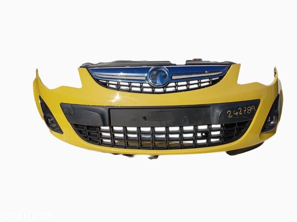ZDERZAK PRZÓD PRZEDNI Z HALOGENAMI OPEL CORSA D LIFT ŻÓŁTY 13285996